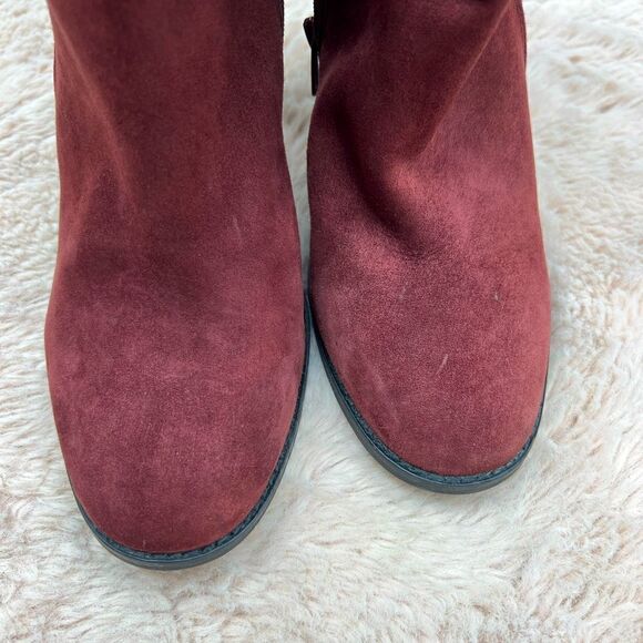 Arturo Chiang leather upper suede block heel bootie - Picture 6 of 6